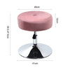 Padded Makeup Swivel Chair Velvet Fabric Dressing Table Seat Round Lifting Stool