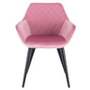 1/2/4/6x Dining Chairs Lounge Kitchen Backrest Living Room Armchair Velvet Metal