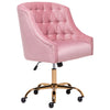Adjustable Computer Desk Chair Tufted Back Swivel Armchair Home Office Executive