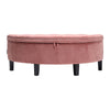 Velvet Storage Ottoman Footrest Bench Stool Box Seat Pouffe Chair Chest Bedroom