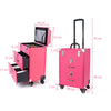 Large Makeup Case Hairdressing Nail Polish Trolley Cosmetic Vanity Storage Box
