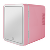 4L Mini Fridge with Light Mirror Portable Cooler Warmer Table Top Bedroom Makeup