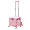 Shopping Trolley Cart Collapsible W/ Stair Climber Wheels Lid Car Boot Storage