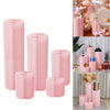 Folding Paper Display Rack Flower Column Plinth Cake Stand for Wedding Party UK