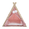 Large Pet Teepee Bed Cat Kitten Dog Puppy Igloo Play Tent Tipi House Cushion Mat