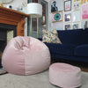 Velvet Slouchbag Bean Bag Large Luxury Classic Beanbag Chair Plush Seat