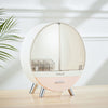 Round Makeup Storage Box Desktop Cosmetic Organizer Drawer Holder Tidy Case Bag