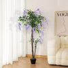 Artificial Potted Plant Tree Colourful Flower Blossom Realistic In/Outdoor Decor