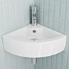 Bathroom Cloakroom Vanity Ceramic Wash Basin Sink Countertop / Wall Mount Modern