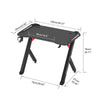 XL Large Gaming Desk Office PC Computer Desk Table RGB Lights Controller Stand