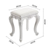 Vintage Dressing Table Desk Stool Vanity Seat Dresser Chairs Bedroom Carving Leg