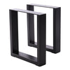 Set of 2 Industrial Table Parts Black Metal Table Legs Office Bench Worktop Desk