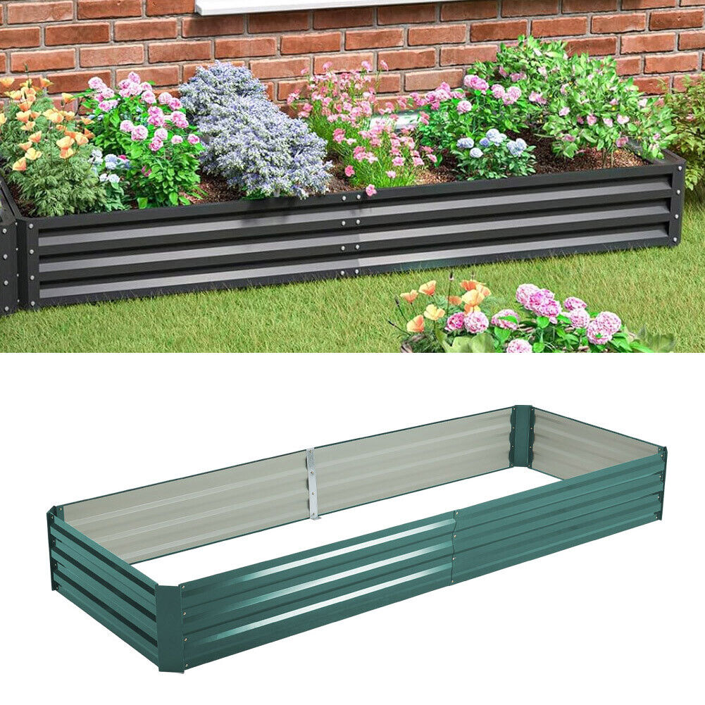 5-Type Raised Bed Vegetable Garden Bed Grow Herbs Flower Fruit Trough Planter UK