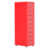 3-10 Drawers Metal Office Filing Cabinet Drawer Unit on Castors Cupboard Wheeled