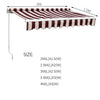 Awning 2/2.5/3.5/4M Canopy For Patio Garden Sun Shade Manual Retractable Shelter