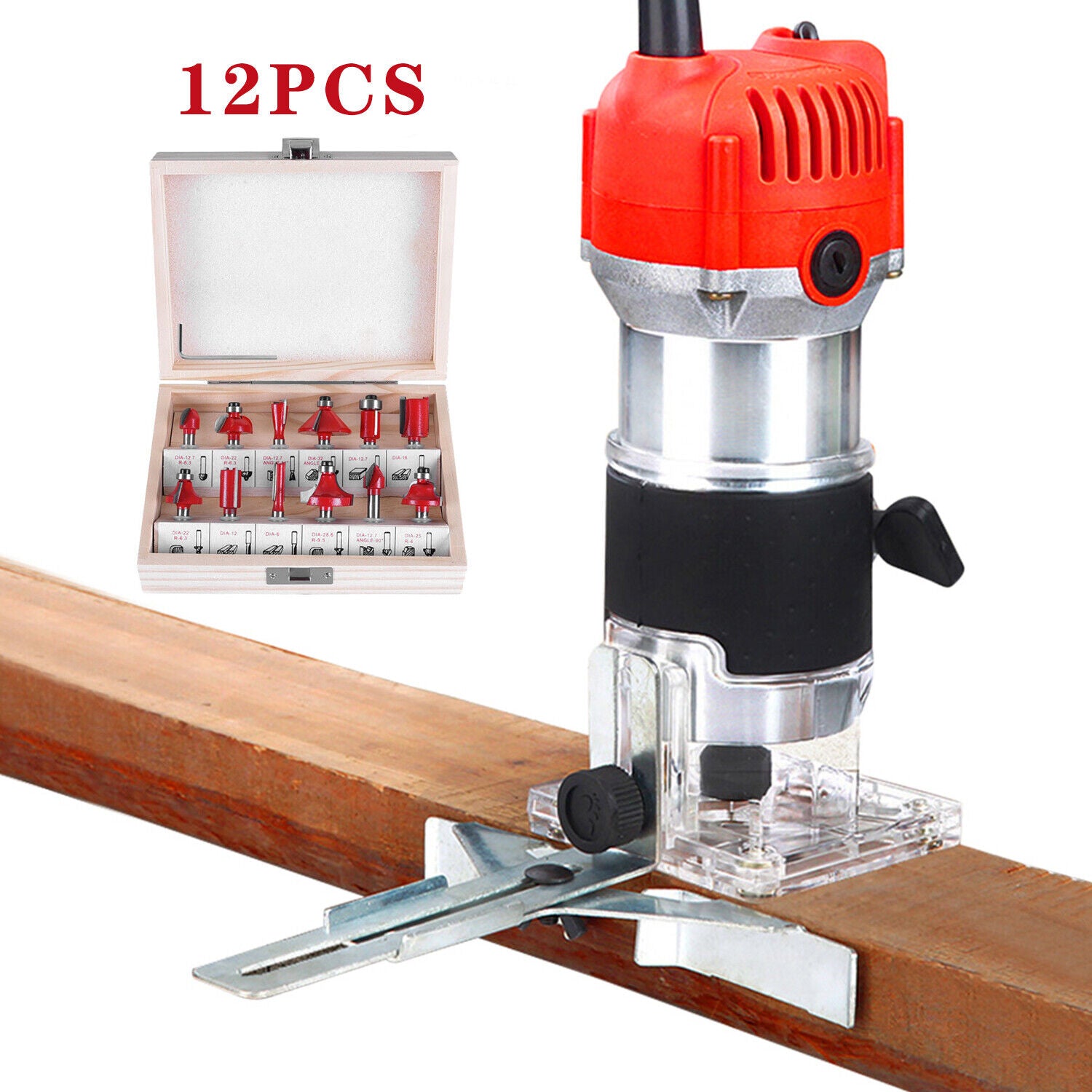 Handheld Router Mini CONENTOOL 800W Palm Router Mini Hand Held Router Wood Laminator Trimme ...