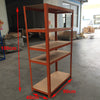 5 Tier Metal Storage Shelving Shelves Racking Unit Tools Garage Garden Shop Shed