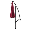 Cantilever Garden Hanging Sun Umbrella Banana Parasol Sunshade with Crank System