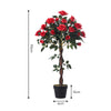 Artificial Potted Plant Tree Colourful Flower Blossom Realistic In/Outdoor Decor