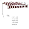 Retractable Shed Manual Awnings Outdoor Garden Canopy Patio Sun Shade Shelter UK