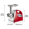 KOMORE Electric Meat Grinder Manual Kitchen Tool with Auto Power-Off