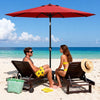 2.7M Garden Parasol Sun Shade Canopy Patio Outdoor Umbrella Crank Tilt UPF 50+