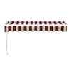 Garden Patio Manual Awning Canopy Sun Shade Shelter Retractable 2/2.5/3/3.5/4M