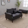 Panana 2 Seats Loveseat Couch Sofa Ottoman Upholstered Furniture for Small Space
