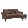 Luxury 3 Seater Corner Sofa Armchair Settee Couch with Footstool Living Room