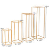 Tall Square Metal Geometric Stand Flower Vase Holder Party Wedding Centerpieces