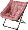 Folding Saucer Foldable Moon Chair Camping Outdoor Soft Padded Seat No Assembly