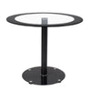 Muti Types Dining Table Kitchen Room Glass Top Metal Frame Table Desk Only Table