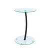 2-Tier Tempered Glass Sofa End Side Coffee Table Bedside Table Night Stand Lamp