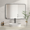 Bathroom Mirror Black Metal Frame Wall Mounted Bedroom Vanity Mirrors Make up