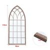 Large Window Garden Mirror Wall Mounted Arch Rustic Indoor Outdoor Floral Decors