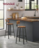 Tall Bar Stools, Bar Chairs with Backrest，1 set for 2 pieces，LBC026B02V1