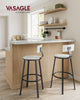 Tall Bar Stools, Bar Chairs with Backrest，1 set for 2 pieces，LBC026B02V1