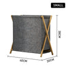 S/M/L Collapsible Fabric Laundry Hamper Foldable Clothes Bag Washing Bin Baskets