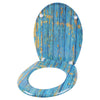 Toilet Seat Universal Soft Close Heavy Duty Bathroom Toilet Lid Cover w/ Fitting