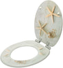 Toilet Seat Universal Soft Close Heavy Duty Bathroom Toilet Lid Cover w/ Fitting