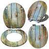 Toilet Seat Universal Soft Close Heavy Duty Bathroom Toilet Lid Cover w/ Fitting