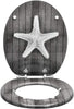 Toilet Seat Universal Soft Close Heavy Duty Bathroom Toilet Lid Cover w/ Fitting