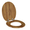 Toilet Seat Universal Soft Close Heavy Duty Bathroom Toilet Lid Cover w/ Fitting