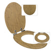 Toilet Seat Universal Soft Close Heavy Duty Bathroom Toilet Lid Cover w/ Fitting