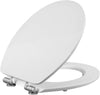 Toilet Seat Universal Soft Close Heavy Duty Bathroom Toilet Lid Cover w/ Fitting