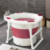 Folding Bathtub Water Tub Adult Children Kids Spa Soaking Sauna SPA Bath Tub Lid