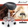 Saddle Rolling Salon Stool Hydraulic Lift Swivel Barber Tattoo Chair White Black