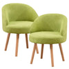 Set of 2 Small Accent Tub Chairs Occasional Lounge Sofa for Living Room Bedroom,