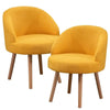 Set of 2 Small Accent Tub Chairs Occasional Lounge Sofa for Living Room Bedroom,
