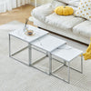 Nest Of 3 Nested Nesting Tables Side End Coffee Table Wooden for Living Room